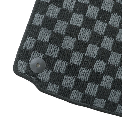 For VW MK6 Golf / GTI Hatchback 2010-2014 Checkered Flag Carpet Floor Mats 4PCS