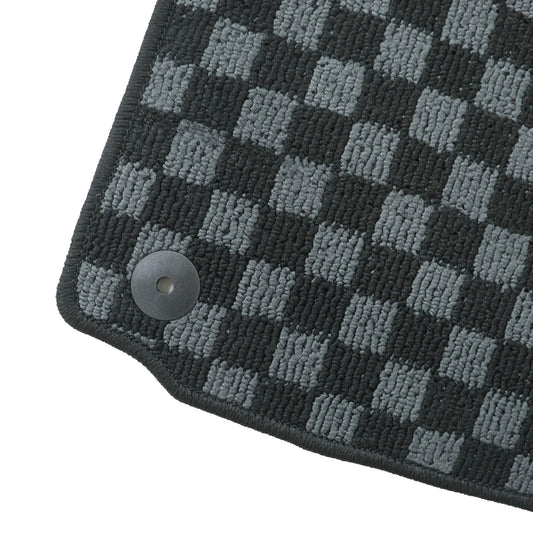 For VW MK6 Golf / GTI Hatchback 2010-2014 Checkered Flag Carpet Floor Mats 4PCS