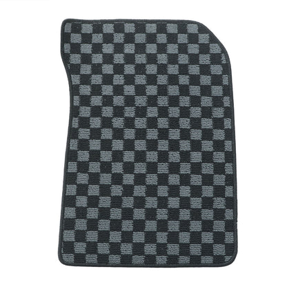 For Honda Civic Sedan 2012-2015 Front & Rear Checkered Flag Carpet Floor Mats