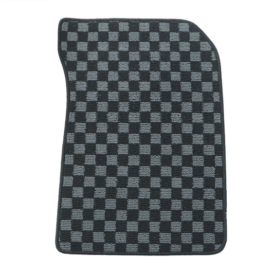 For Honda Civic Sedan 2012-2015 Front & Rear Checkered Flag Carpet Floor Mats