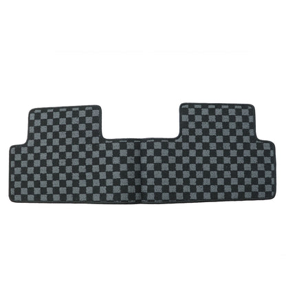 For Honda Civic Sedan 2012-2015 Front & Rear Checkered Flag Carpet Floor Mats