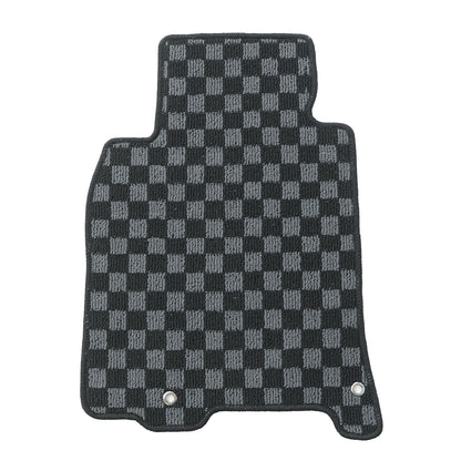 4Pcs For Infiniti G37 2008-2013 Front & Rear Checkered Flag Carpet Floor Mats