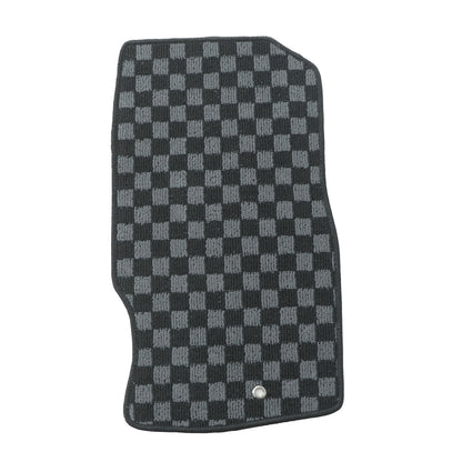 4Pcs For Infiniti G37 2008-2013 Front & Rear Checkered Flag Carpet Floor Mats