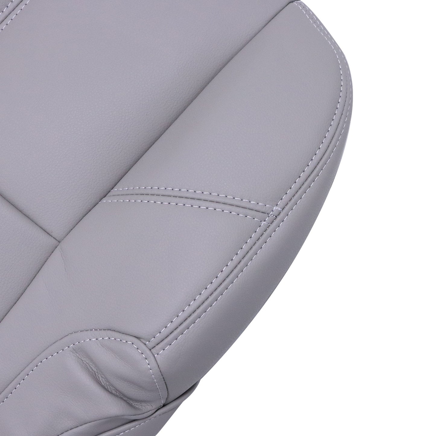 2007-2014 For Chevy Silverado GMC Sierra 2nd Row Driver Bottom Seat Cover Gray