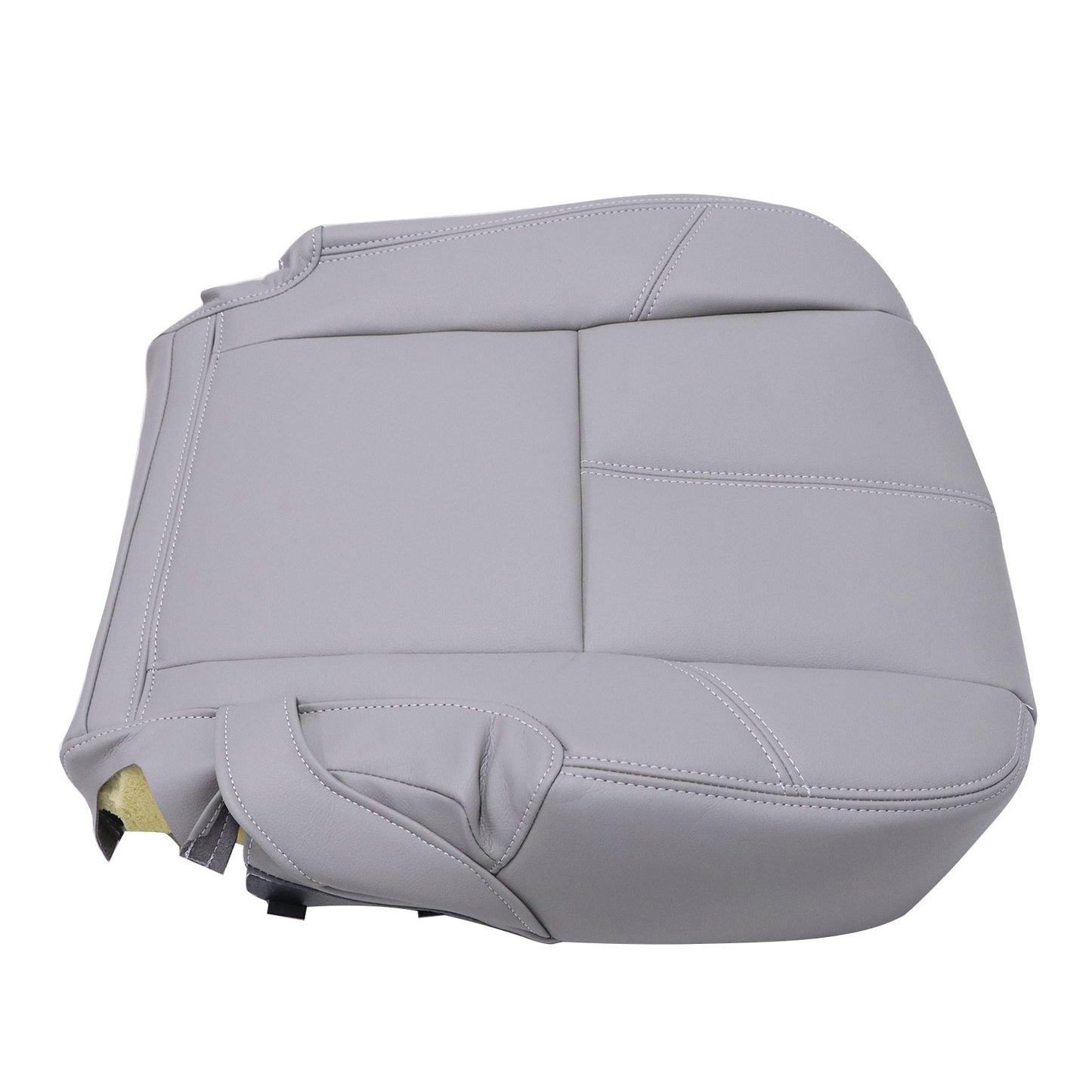 2007-2014 For Chevy Silverado GMC Sierra 2nd Row Driver Bottom Seat Cover Gray