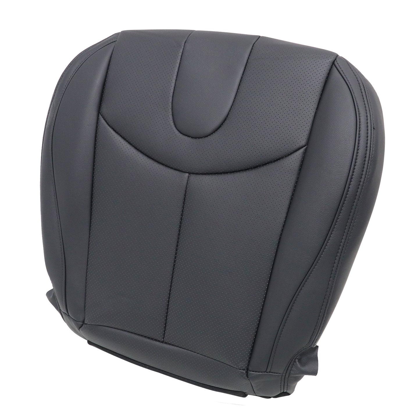 For 2009-2013 Infiniti G37 Convertible Driver Bottom Perforated Seat Cover Black