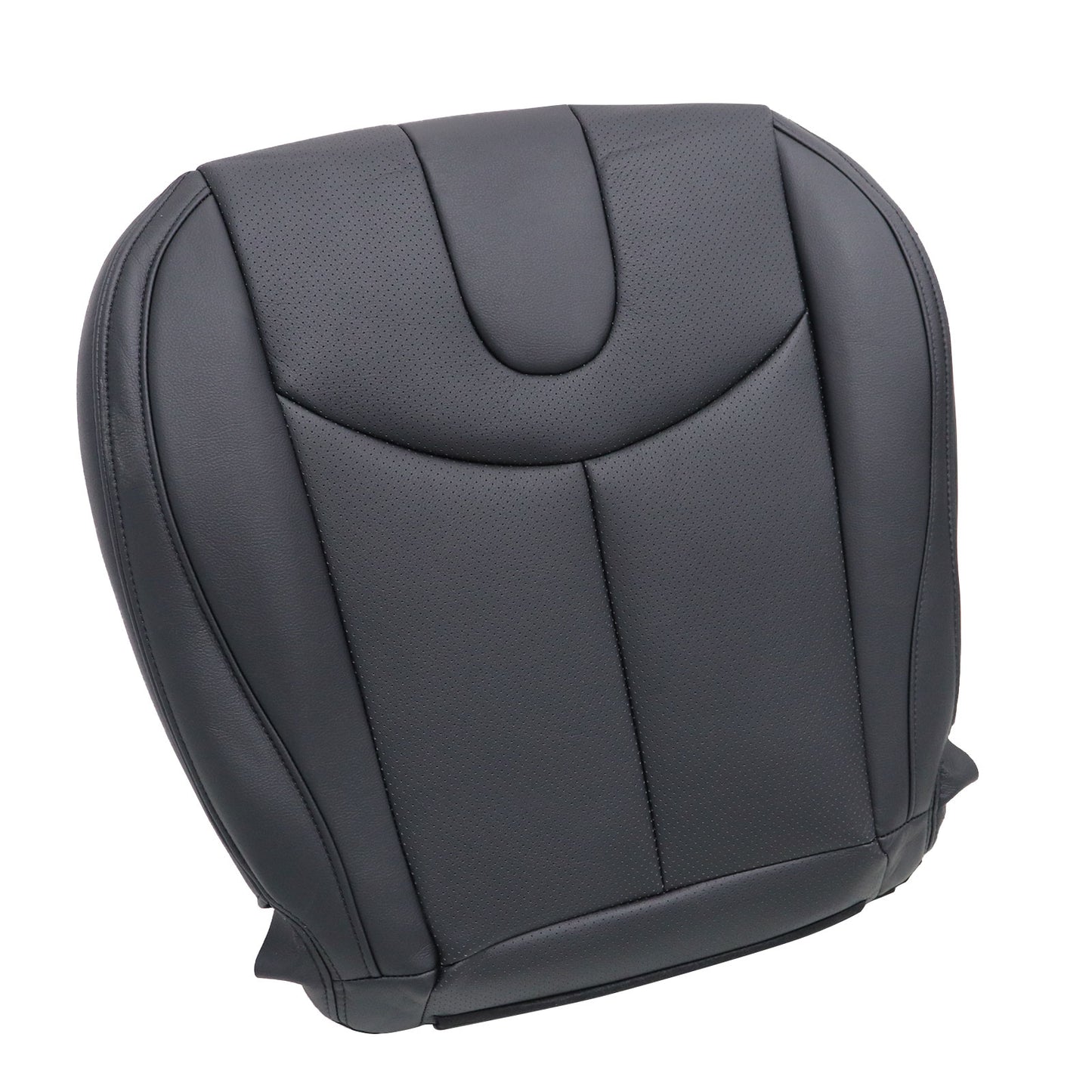 For 2009-2013 Infiniti G37 Convertible Driver Bottom Perforated Seat Cover Black