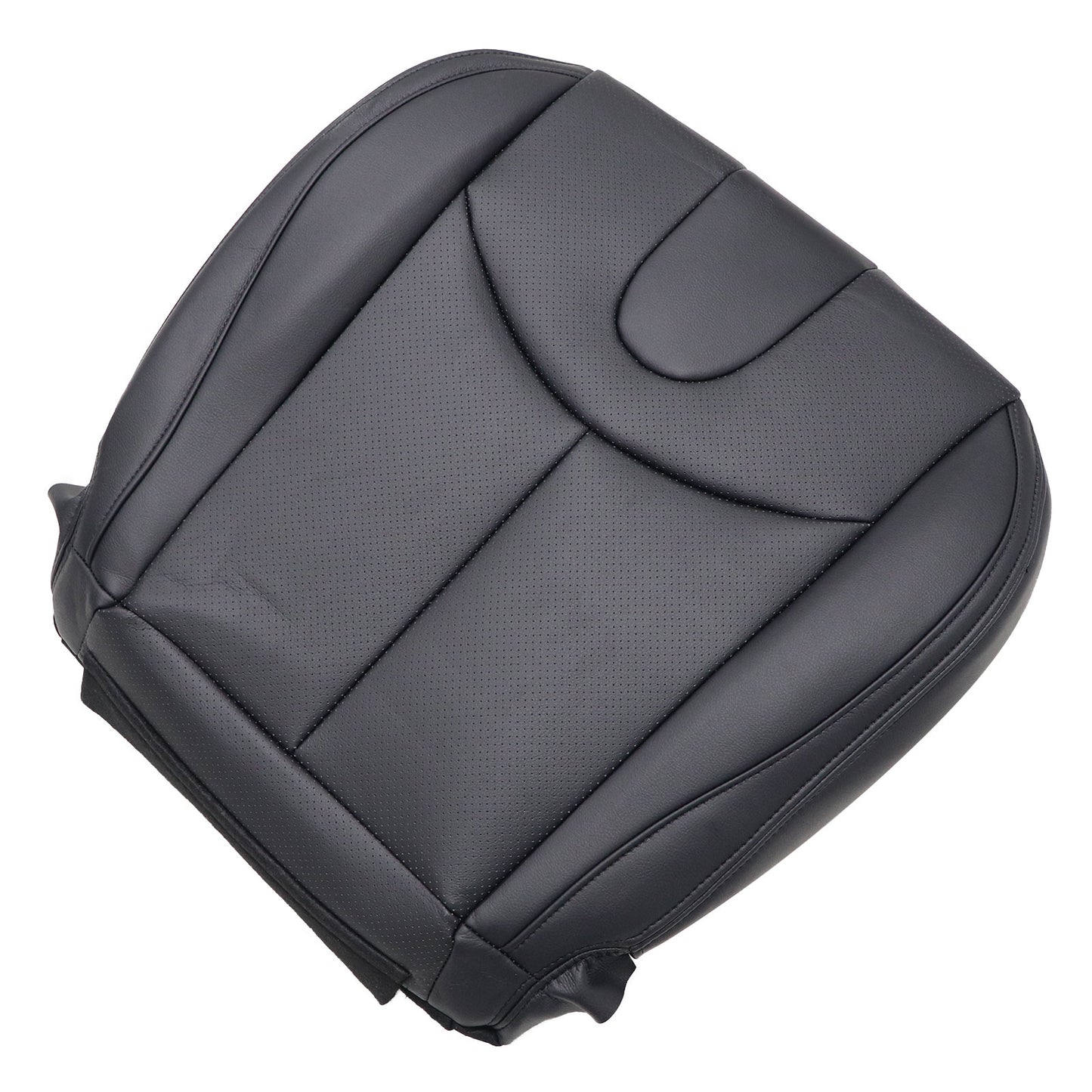 For 2009-2013 Infiniti G37 Convertible Driver Bottom Perforated Seat Cover Black