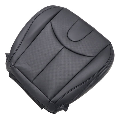 For 2009-2013 Infiniti G37 Convertible Driver Bottom Perforated Seat Cover Black