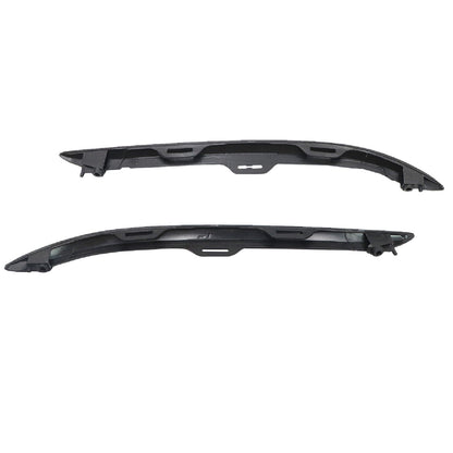 For Honda Pilot 2019-2022 Front Bumper Molding Trims Left Right Side Gloss Black