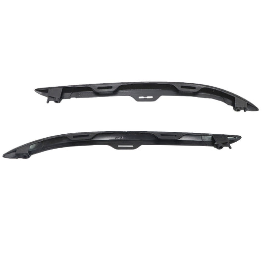 For Honda Pilot 2019-2022 Front Bumper Molding Trims Left Right Side Gloss Black