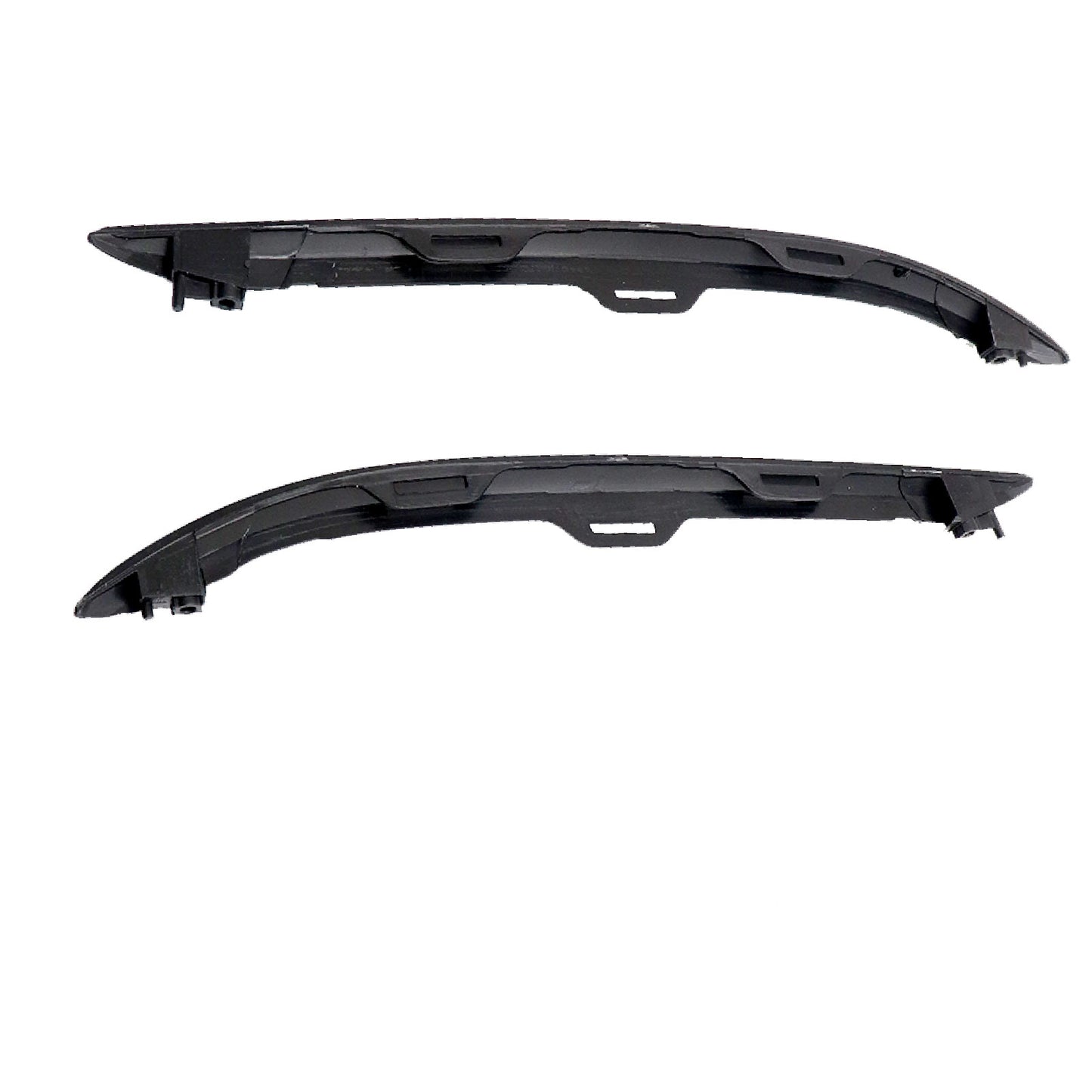 For Honda Pilot 2019-2022 Front Bumper Molding Trims Left Right Side Gloss Black