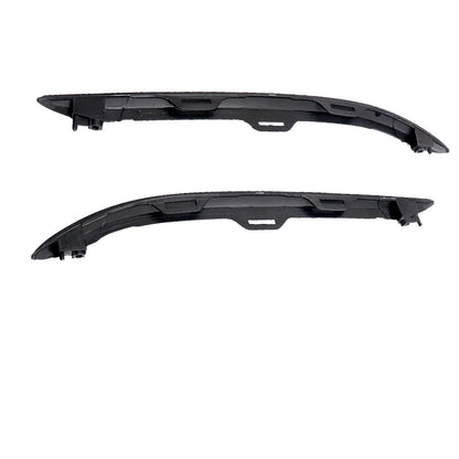 For Honda Pilot 2019-2022 Front Bumper Molding Trims Left Right Side Gloss Black