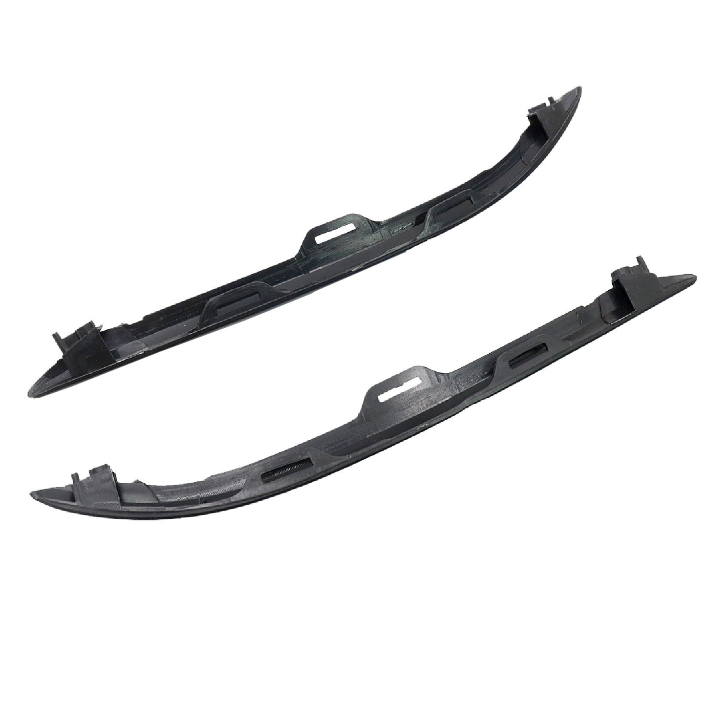 For Honda Pilot 2019-2022 Front Bumper Molding Trims Left Right Side Gloss Black