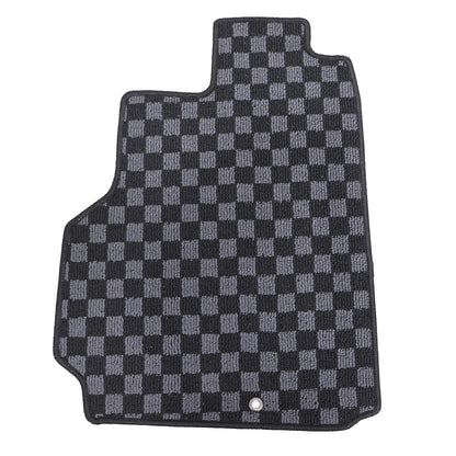 For 2009-2024 Nissan GT-R R35 Checkered Flag Carpet Floor Mats Front & 2nd Row