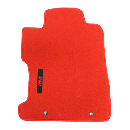 New For 2006-2011 Honda Civic Front & Rear Velour Floor Mats Carpet Red 3PCS