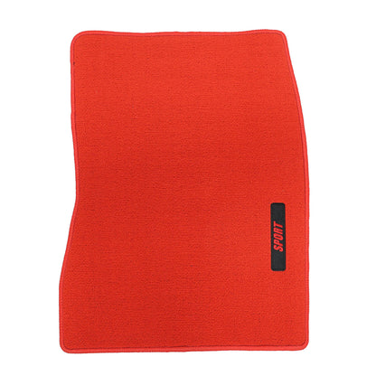 New For 2006-2011 Honda Civic Front & Rear Velour Floor Mats Carpet Red 3PCS