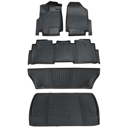 TPE Floor Mats+Trunk Cargo Liner Fits 2018-2026 Honda Odyssey 4-Door All Weather