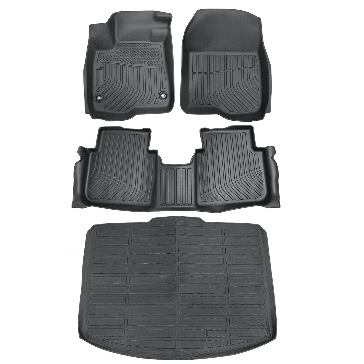 Floor Mats & Trunk Cargo Liners All Weather TPE For 2023-2025 Honda CR-V Hybrid