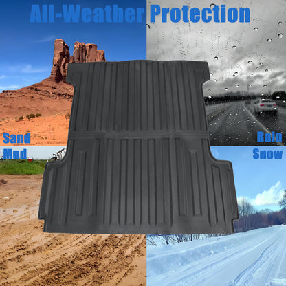 TPE Rear Cargo Trunk Liner Floor Bed Mat For 2015-25 Ford F-150 5.5FT Waterproof