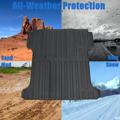 TPE Trunk Cargo Liner Floor Bed Mat 5.7Ft Black For 2019-2026 Ram 1500/1500 RHO