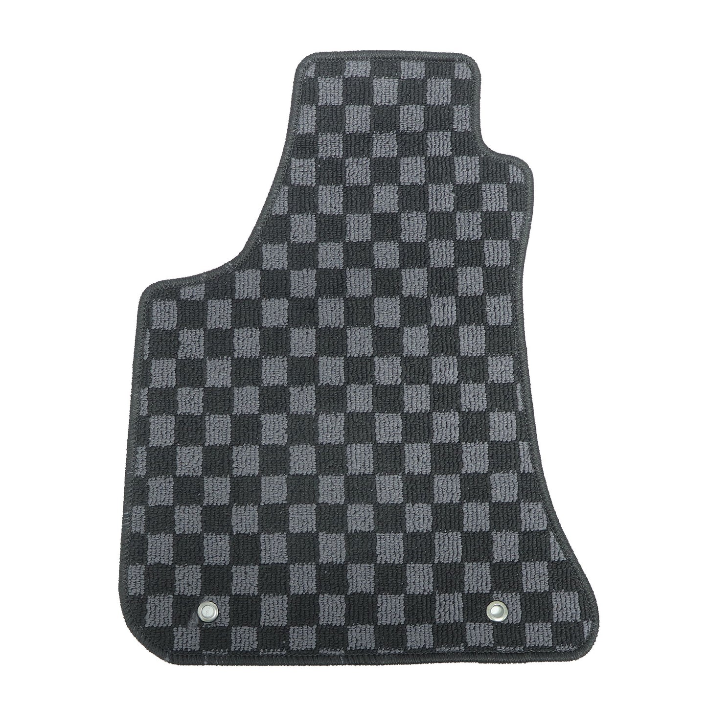 For Dodge Challenger 2015-2020 Front & Rear Checkered Flag Carpet Floor Mats