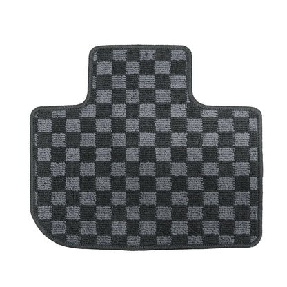 For Dodge Challenger 2015-2020 Front & Rear Checkered Flag Carpet Floor Mats