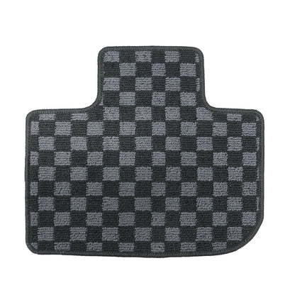 For Dodge Challenger 2015-2020 Front & Rear Checkered Flag Carpet Floor Mats