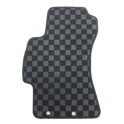 For 2011 2012 2013 2014 Subaru WRX STI Impreza Checkered Flag Carpet Floor Mats