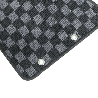 For 2011 2012 2013 2014 Subaru WRX STI Impreza Checkered Flag Carpet Floor Mats