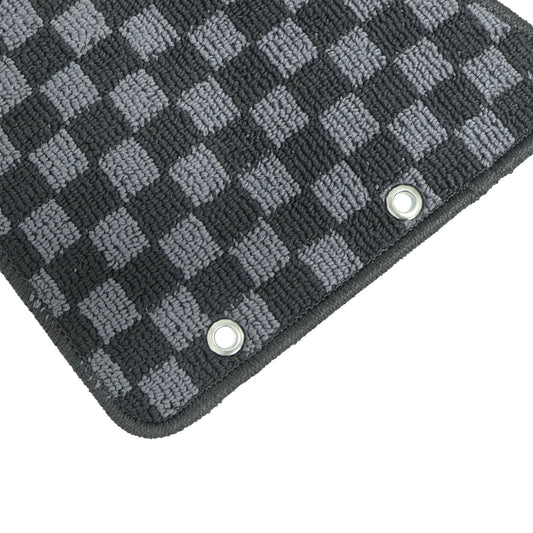 For 2011 2012 2013 2014 Subaru WRX STI Impreza Checkered Flag Carpet Floor Mats