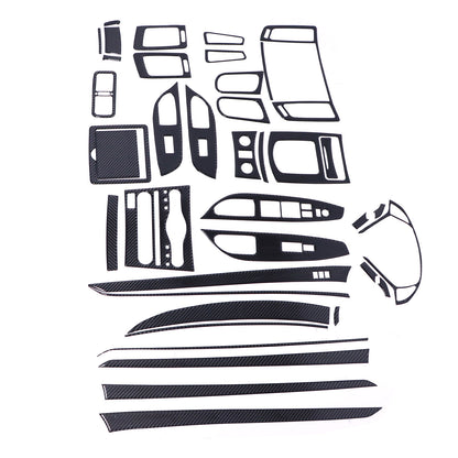 41Pcs Carbon Fiber Interior Full Trim Cover Kit Fit for Infiniti G37 Sedan
