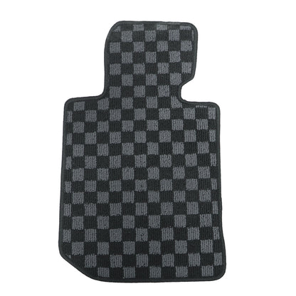 For 2019-2024 BMW 3-Series G20 & M3 G80 2-Row Checkered Flag Carpet Floor Mats