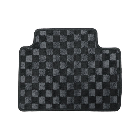 For 2019-2024 BMW 3-Series G20 & M3 G80 2-Row Checkered Flag Carpet Floor Mats