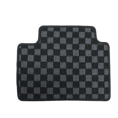 For 2019-2024 BMW 3-Series G20 & M3 G80 2-Row Checkered Flag Carpet Floor Mats