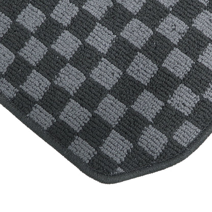 For 2019-2024 BMW 3-Series G20 & M3 G80 2-Row Checkered Flag Carpet Floor Mats