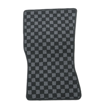 For 2019-2024 BMW 3-Series G20 & M3 G80 2-Row Checkered Flag Carpet Floor Mats