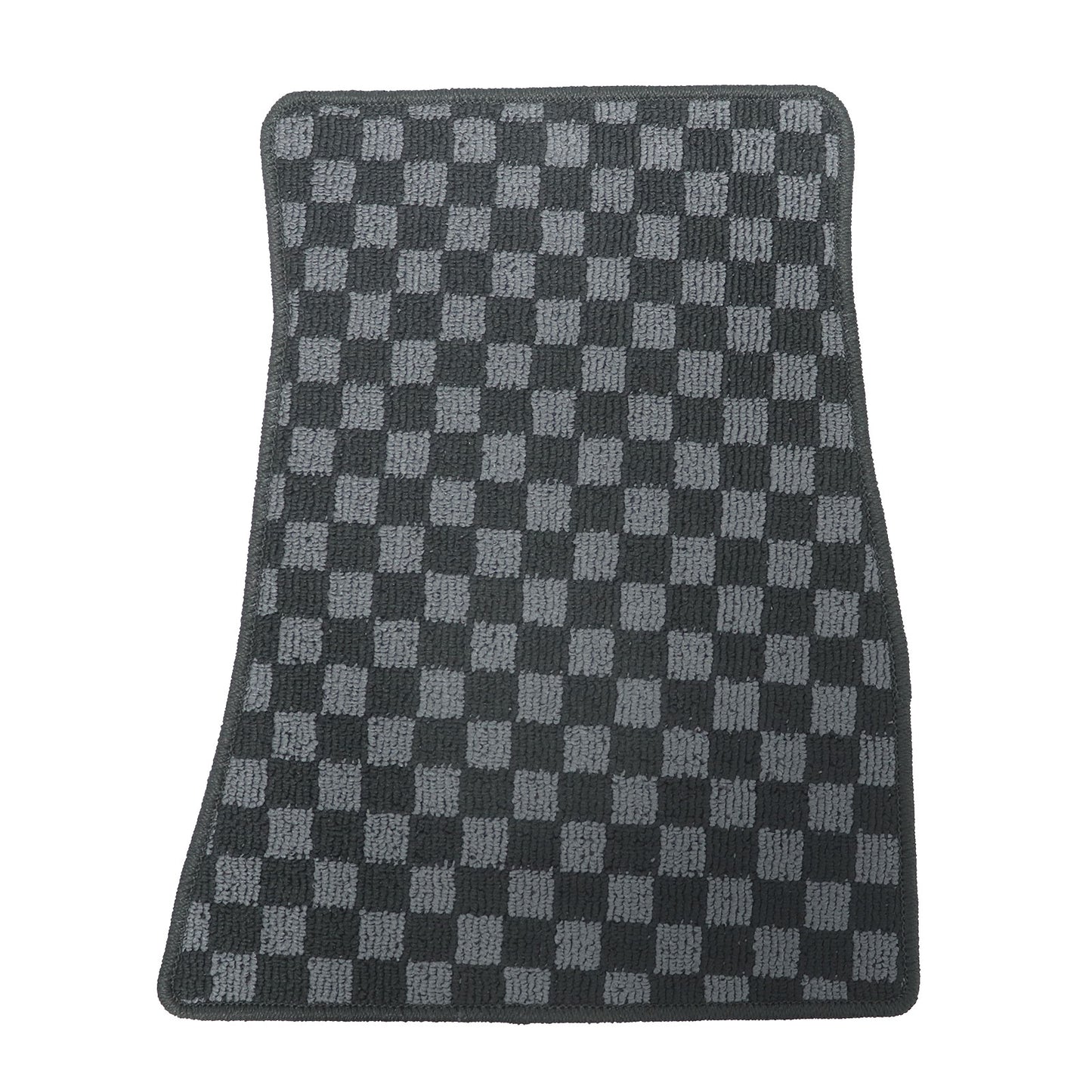 For Ford Mustang 2005-2014 Front & Rear Checkered Flag Carpet Floor Mats NEW