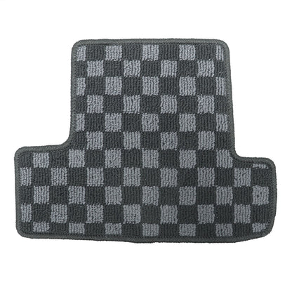 For Ford Mustang 2005-2014 Front & Rear Checkered Flag Carpet Floor Mats NEW
