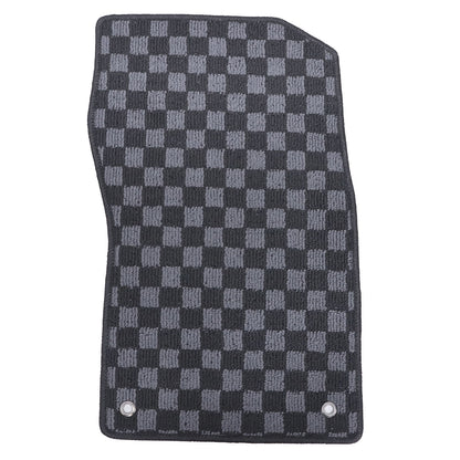 For 2014 2015 2016 2017 2018 Infiniti Q50 Sedan Checkered Flag Carpet Floor Mats
