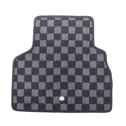 For 2014 2015 2016 2017 2018 Infiniti Q50 Sedan Checkered Flag Carpet Floor Mats