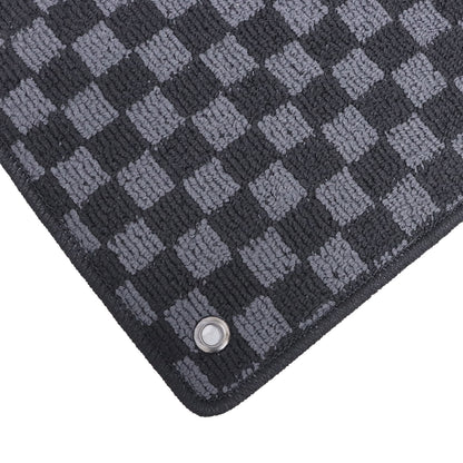 For 2014 2015 2016 2017 2018 Infiniti Q50 Sedan Checkered Flag Carpet Floor Mats