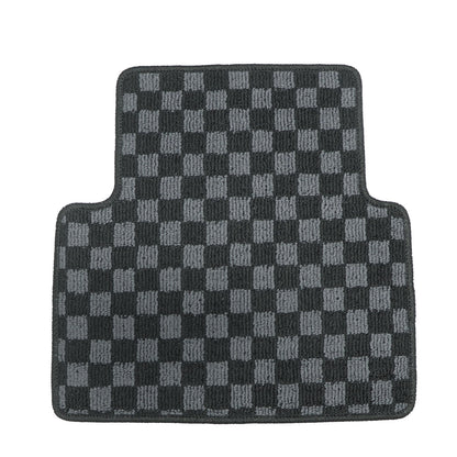 For Honda Civic Type-R 2017-2021 Front & Rear Checkered Flag Carpet Floor Mats