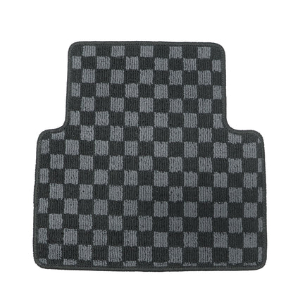 For Honda Civic Type-R 2017-2021 Front & Rear Checkered Flag Carpet Floor Mats