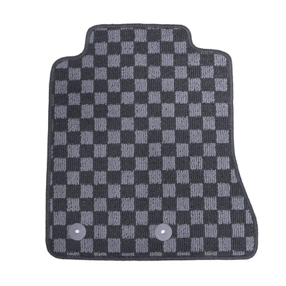 Checkered Flag Carpet Floor Mats Fits 2021 2022 2023 Ford Mustang S550 2-Door