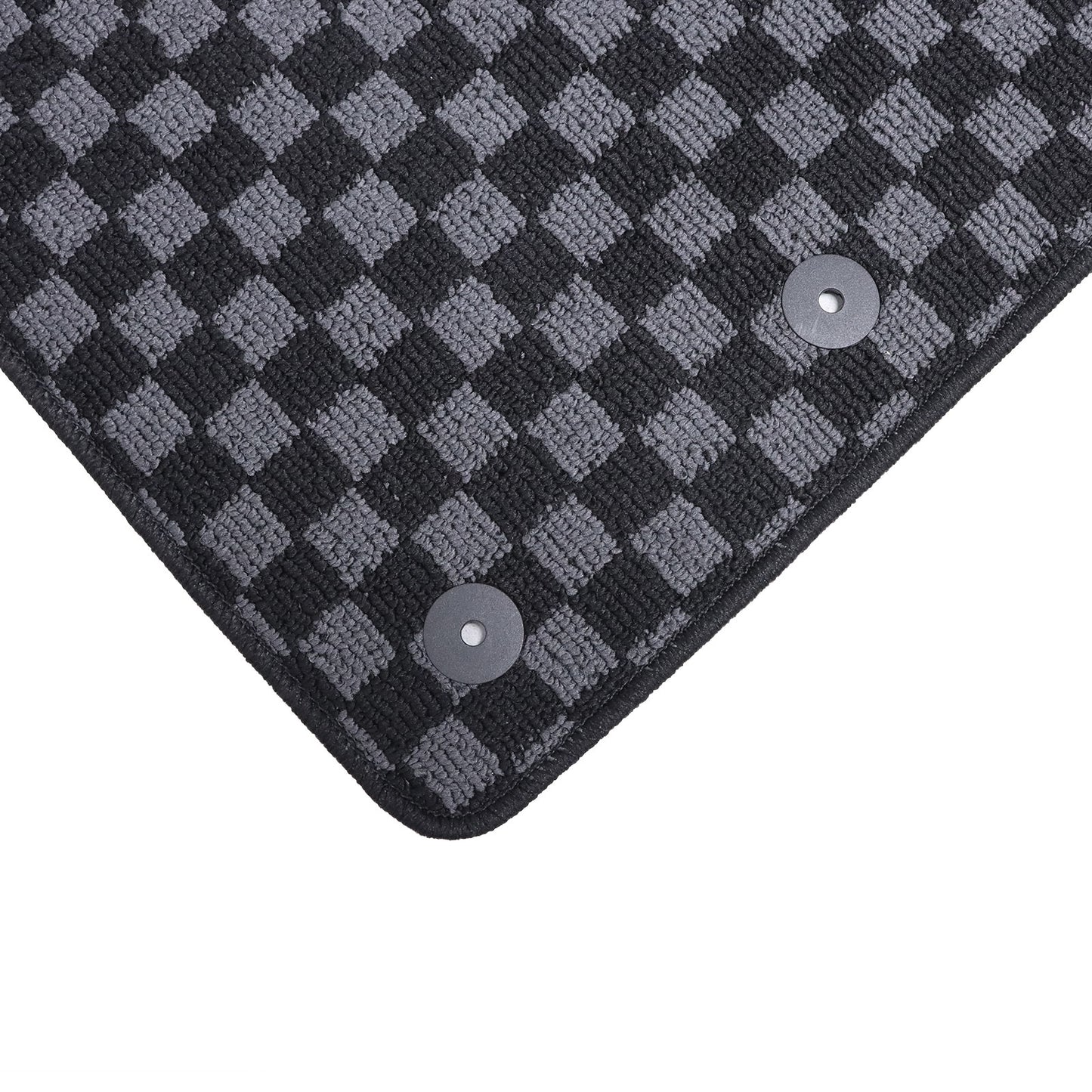 Checkered Flag Carpet Floor Mats Fits 2021 2022 2023 Ford Mustang S550 2-Door