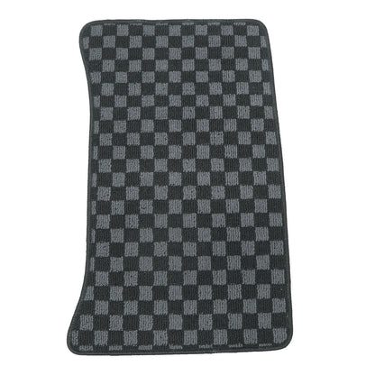 For 1999 to 2006 BMW E46 3 Series Front & Rear Checkered Flag Carpet Floor Mats