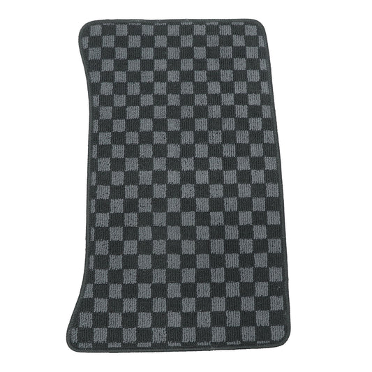 For 1999 to 2006 BMW E46 3 Series Front & Rear Checkered Flag Carpet Floor Mats