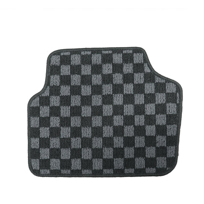 For 1999 to 2006 BMW E46 3 Series Front & Rear Checkered Flag Carpet Floor Mats