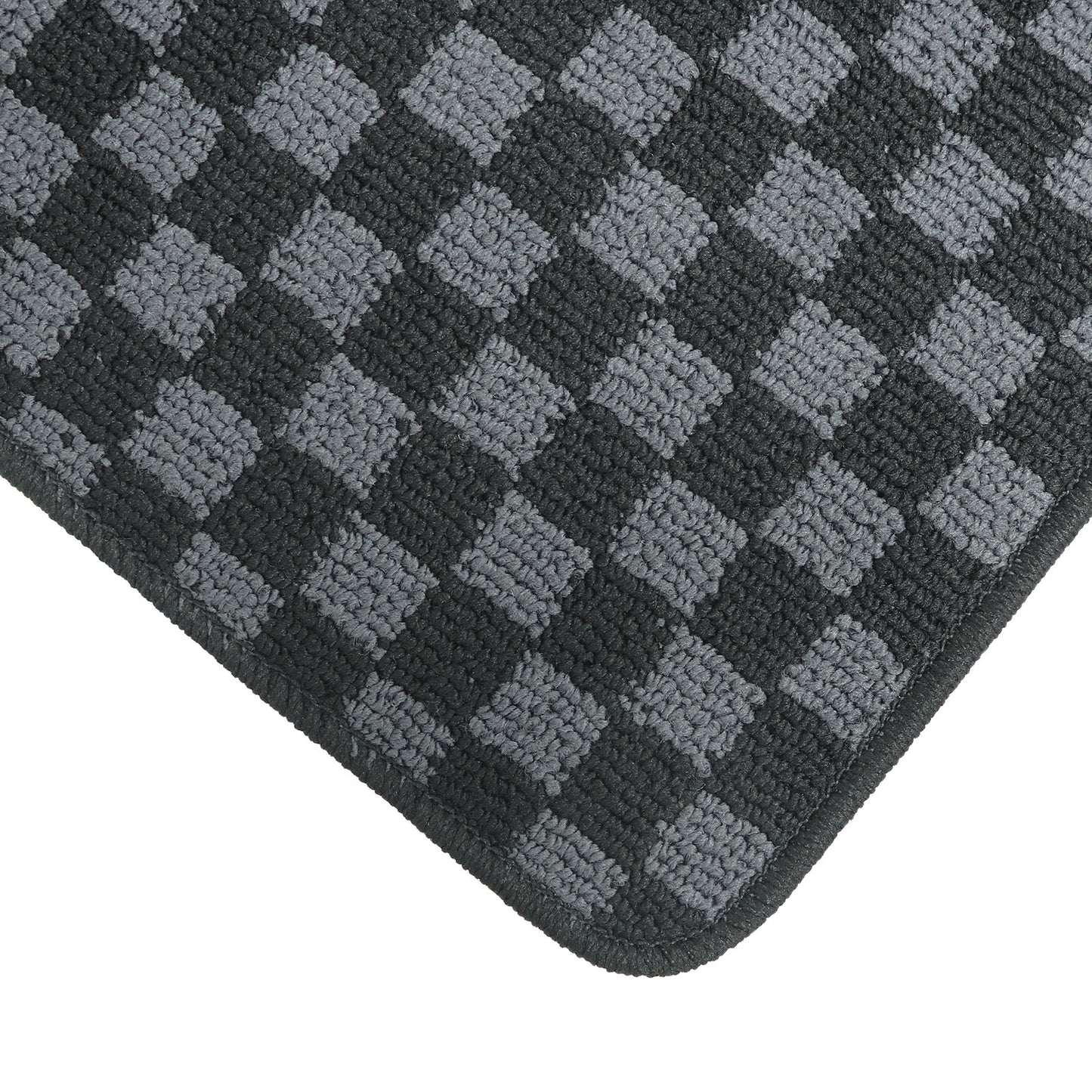For 1999 to 2006 BMW E46 3 Series Front & Rear Checkered Flag Carpet Floor Mats